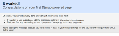 welcome to django